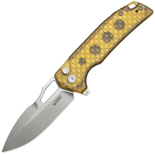 Kubey  RDF Beadblast 14C28N,Ultem w/ Dimple Milling KU316H - KNIFESTOCK