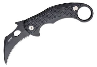 Lionsteel Folding knife Chemical Black MagnaCut blade, BLACK aluminum handle LE1 A BB - KNIFESTOCK