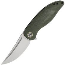 Petrified Fish PFP06 Simum Satin K110 Green Micarta PFP06GRMS - KNIFESTOCK
