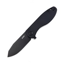 KUBEY Master Chief Folding Knife, AUS-10 Blade, Black G10 Handle KU358F - KNIFESTOCK