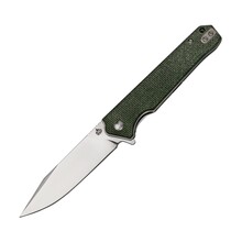 QSP Knife Mamba V2, Satin D2 Blade, Green Micarta Handle QS111-I1 - KNIFESTOCK