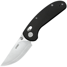 Kubey Sparrow Satin San Mai AUS-10 ,Black G10 KU449A - KNIFESTOCK