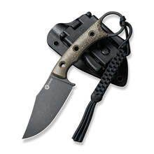 CIVIVI Midwatch Green Burlap Micarta Handle Black Stonewashed Bohler N690 Blade C20059B-3 - KNIFESTOCK