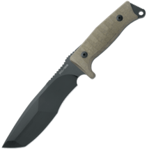 Fox Knives  TRAPPER IDROGLIDER COATED BLD 3D CNC MICARTA GREEN HANDLE FX-132 MGT - KNIFESTOCK