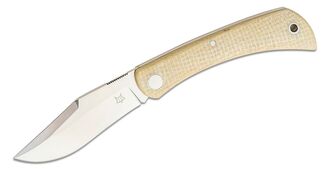 FOX Knives Libar Slipjoint Folding Knife, M390 Blade, Micarta Handles, Leather Pouch FX-582 MI - KNIFESTOCK