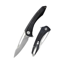 Kubey Merced Folding Knife Black G10 Handle KU345A - KNIFESTOCK