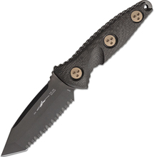 Microtech Socom Alpha Mini TE DLC CF Handles Full Serrated BRZ HW 114-3DLCCFS - KNIFESTOCK