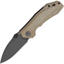 Petrified Fish PFP04 Havrog Black Stonewash K110 khaki Micarta PFP04KAMDW - KNIFESTOCK