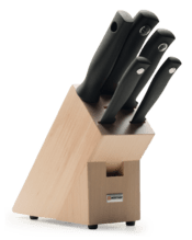 WUSTHOF set SILVERPOINT 6-delig, blok + messen, licht - KNIFESTOCK