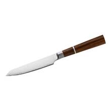 Herbertz Univarsal Ktichen Knife Damast Blade, Walnut Handle 392010 - KNIFESTOCK