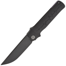 Petrified Fish PFB04 Tena Black Stonewashed D2 Black G10 PFB04DDW - KNIFESTOCK
