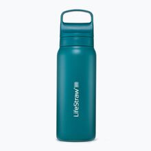LifeStraw Go 2.0 Stainless Steel Water Filter Bottle 1L Laguna Teal  LGV41STLWW - KNIFESTOCK