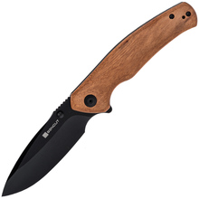 Sencut Slashkin Guibourtia Wood HandleBlack D2 BladeLiner Lock S20066-4 - KNIFESTOCK