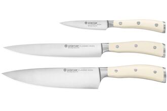 WUSTHOF Classic Ikon Crème 3-piece knife set 1120460301 - KNIFESTOCK