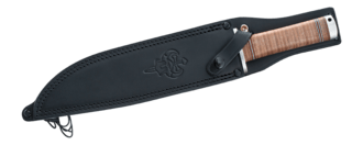 Fällkniven NL1eL kožené pouzdro pro nože Fällkniven NL1, černé - KNIFESTOCK