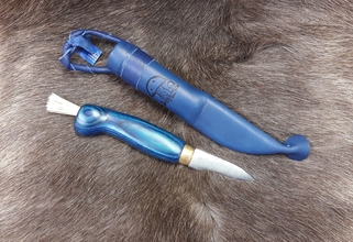 Wood Jewel WJ92Z väri BLUE Mushroom Knife Blue - KNIFESTOCK