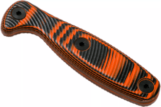 ESEE Xancudo orange/black G-10 3D handle no hole  XAN2-HANDLE - KNIFESTOCK