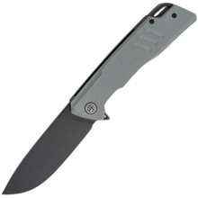 Petrified Fish PFB02 Loco Black Stonewashed D2 Gray G10 PFB02GADW - KNIFESTOCK