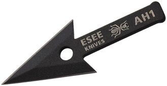 ESEE Arrowhead Point, Black Powder Coated, Clamshell Packaged AH1-ARROWHEAD-CS - KNIFESTOCK