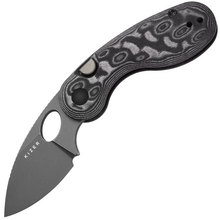 Kizer Microbe 14C28N, Gray Stonewashed, Vortex Micarta V2742A5 - KNIFESTOCK