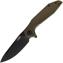 KUBEY Nova Liner Lock Flipper Folding Pocket Knife Green G10 Handle KU117E - KNIFESTOCK