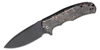 CIVIVI Praxis Black-Copper CF/Black Stonewashed 9Cr18MoV C803I - KNIFESTOCK
