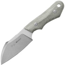 Viper HANDY2 Sheepfoot Stonewash M390, Green Canvas Micarta, Kydex sheath VT4050CG - KNIFESTOCK