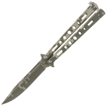 JKR BUTTERFLY KNIFE BLADE 10cm Desert Camo JKR721 - KNIFESTOCK