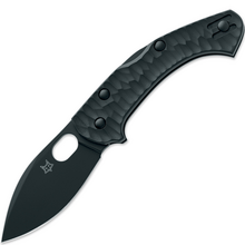 Fox-Knives FOX/ANSO ZERO 2.0 DESERT WARRIOR FOLDING KNIFE STEEL BECUT TOP SHIELD BLACK BLADE, BLACK  - KNIFESTOCK