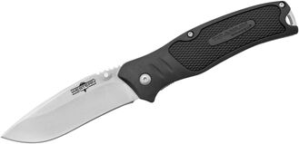 Camillus CMLS-19228 Western Blacktrax Folding Knife, Black TPR Handles - KNIFESTOCK
