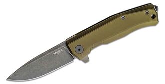 Lionsteel Folding knife OLD BLACK M390 blade, GREEN aluminum handle MT01A GB - KNIFESTOCK