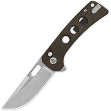 QSP Knife Unicorn 14C28N, stonewashed, Dark brown micarta QS156-A1 - KNIFESTOCK