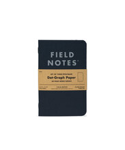 Field Notes Pitch Black Dot-Graph Memo Book 3-Pack FN-33 - KNIFESTOCK