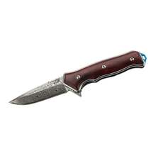 Herbertz Folding knife Damast blade, Santos wood 594212 - KNIFESTOCK