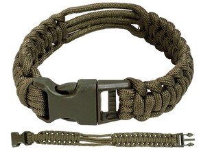 Mil-Tec BRACELET DE MONTRE PARACORD olive XL 15774101-905 - KNIFESTOCK