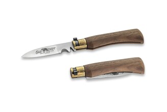 OLD BEAR® UTILITY with Wire Scrappers -  STAINLESS STEEL, WALNUT HANDLE 9327/19_LN - KNIFESTOCK