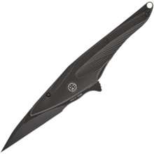 Petrified Fish PFE10 Hummingbird Black Stonewashed M390 Black Titanium PFE10DDW - KNIFESTOCK