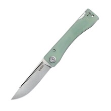 KUBEY Akino Lockback Pocket Folding Knife Jade G10 Handle KU2102B - KNIFESTOCK