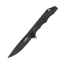 KUBEY Mizo Liner Lock Flipper Folding Knife Black G10 Handle KU312B - KNIFESTOCK