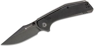 SENCUT Actium Black G10 Handle Black Stonewashed D2 Blade SA02C - KNIFESTOCK