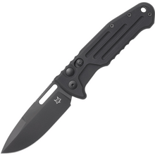 Fox-Knives FOX NEW SMARTY AUTO TACTICAL,STAINLESS STEEL N690 BLACK PVD SPEAR POINT BLD,ALLUMINUM BLA - KNIFESTOCK
