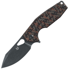 Cuțit de buzunar Fox Knives Yaru FX-527CF Space Coral Copper Carbon Fibre, design Jesper Voxnaes - KNIFESTOCK