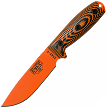 ESEE-4 orange blade, orange/black G-10 3D handle, black sheath 4POR-006 - KNIFESTOCK
