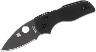 Spyderco Lil&#039; Native G-10 Black Black Blade/Compression Lock C230GPBBK - KNIFESTOCK