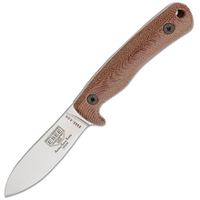 ESEE Ashley Emerson hunting knife, s35vn Blade, Brown Micarta Handle, Kydex sheath ESEE-AGK35V - KNIFESTOCK