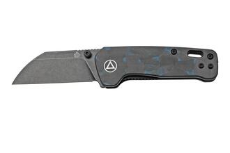 QSP Knife Penguin Mini 14C28N, CF overlay G10 Blue QS130XS-D2 - KNIFESTOCK