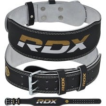 RDX BELT 4&quot; LEATHER BLACK GOLD S - KNIFESTOCK