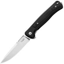 Lionsteel Solid BLACK Aluminum knife, MagnaCut blade STONE WASHED, Black Canvas inlay  SK01A BS - KNIFESTOCK