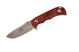MUELA 85mm STONED WASHED full tang blade, Pressed coral wood     ATB-9R - KNIFESTOCK