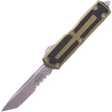 Microtech SCARAB II GEN III T/E APOCALYPTIC PART SERRATE OD GREEN 1279-11APOD - KNIFESTOCK